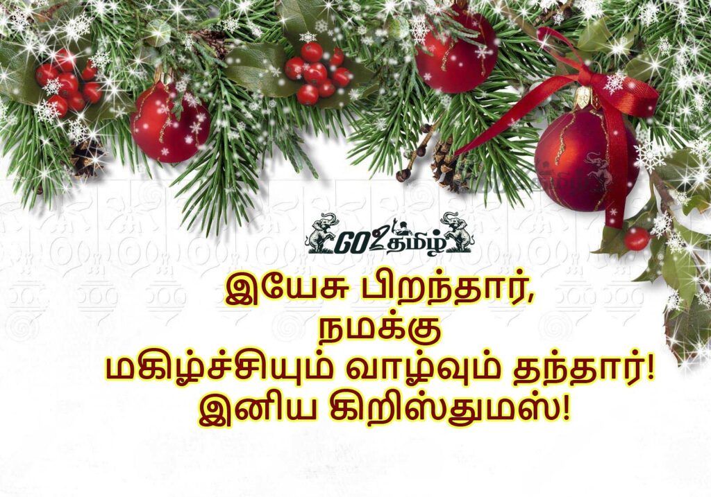 Happy Christmas Wishes Tamil